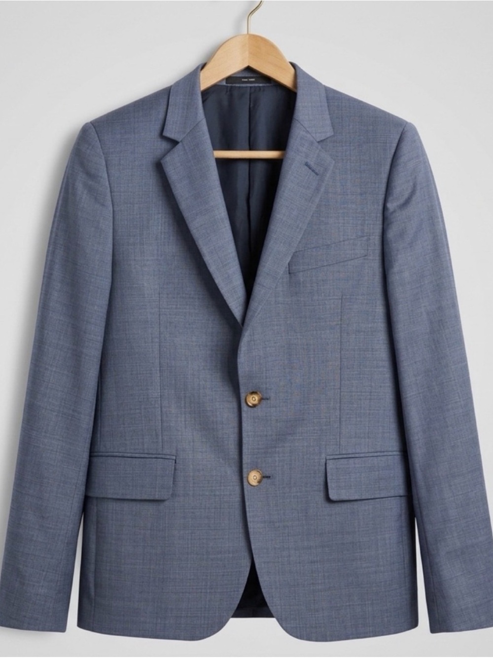 Paul Smith Soho Fit 2 Button Blazer, Light Blue-Grey, 38R, EUC